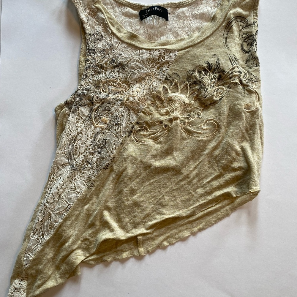 Cream Lace Women's Top